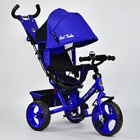 Фото детский 3-х колесный велосипед best trike 5700 - 4560: eva колеса, поворотное сиденье - синий - Raspashonka.ua