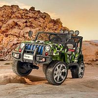 Детский электромобиль джип M 3237 EBLRS-18 JEEP милитари