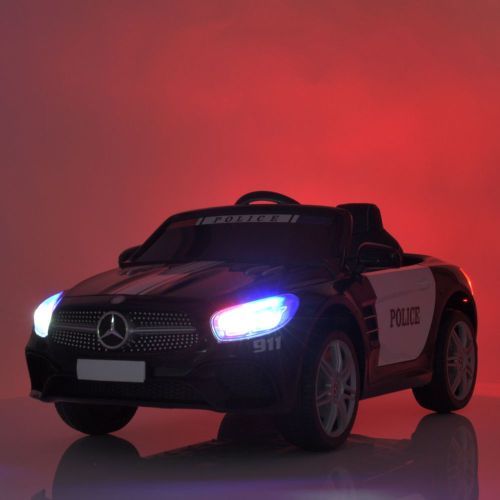 Картинка товара Детский электромобиль M 4866 EBLR-2-1 POLICE MERCEDES SL500 - ЧЕРНО-БЕЛЫЙ на Raspashonka.ua фото 3