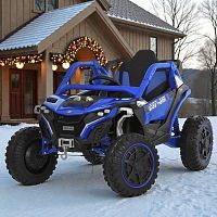 Детский электромобиль джип M 6256 EBLR-4 BAMBI RACER синий