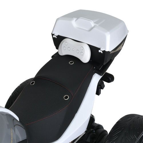 Картинка товара Детский мотоцикл M 5830 EBLR-1, Bambi Racer: пульт 2.4G, 12V 12A, 90W, EVA, кожа - БЕЛЫЙ на Raspashonka.ua фото 4
