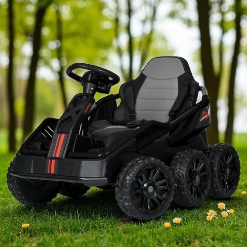 Детский электромобиль джип M 5765 EBLR-2 BAMBI RACER черный фото 3