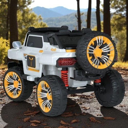 Дитячий електромобіль джип M 5821EBLR-1(24V) BAMBI RACER білий фото 3