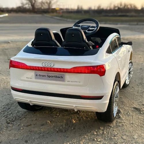 Детский электромобиль джип M 6133 EBLR-1 AUDI белый фото 3