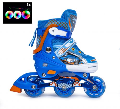 Картинка товара Ролики "3-wheels" Blue (27-30) (Код: 472768029) на Raspashonka.ua фото 3
