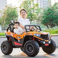 Детский электромобиль джип M 4554 EBLR-6 BUGGY желтый
