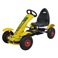 детский педальный картинг bambi m 1450-6 - желтый - Raspashonka.ua
