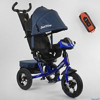 Фото велосипед 3-х колёсный 7700 в / 77-448 best trike (1) фара с usb, поворотное сиденье, надувные колеса переднее колесо d=29см. задние d=26см, пульт - синий - Raspashonka.ua