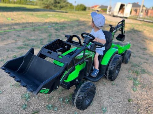 Картинка товара Детский трактор M 4847 EBLR-5(24V), BAMBI RACER: пульт, 90W, 8 км/ч, 24V 7А - ЗЕЛЕНЫЙ на Raspashonka.ua фото 2