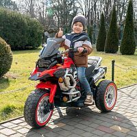 Фото анонса детский мотоцикл m 5074 el-3, bambi racer: 90w, 8 км/ч, 12v 10а - красный от интернет магазина Raspashonka.ua