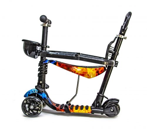 Картинка товара Самокат 5in1 "Божья коровка" Fire&Ice с бортиком (1486655214) на Raspashonka.ua фото 3