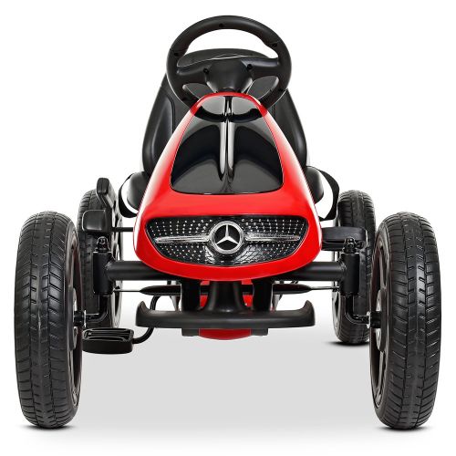 Детский педальный картинг Mercedes M 4271 E-3:EVA-колёса - КРАСНЫЙ фото 3