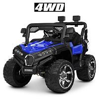 Детский электромобиль джип M 4198 EBLR-4 BUGGY синий