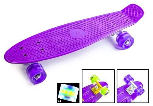 Картинка товара Penny Board 22" Violet Светящиеся колёса! (945855758) на Raspashonka.ua фото 3