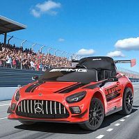Фото анонса детский электромобиль m 5112 eblr-3 mercedes-benz amg gt3: 4х25w, 12v 9a, eva, 7км/час, кожа - красный от интернет магазина Raspashonka.ua