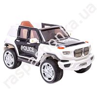 Детский электромобиль JEEP POLICE CX 6605: черно-белый