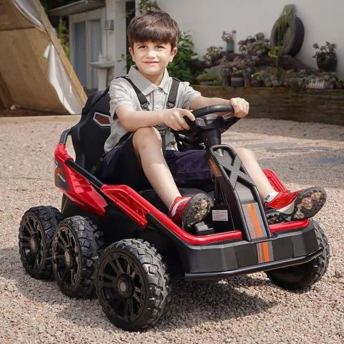 Детский электромобиль джип M 5765 EBLR-3 BAMBI RACER красный фото 3