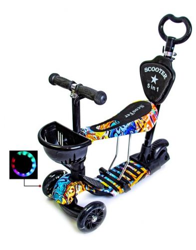 Картинка товара Самокат Scooter 5in1 "Graffiti" (1617629379) на Raspashonka.ua фото 2