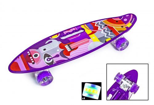 Картинка товара PENNY BOARD с ручкой, PICASSO, светящиеся колёса (1573464681) на Raspashonka.ua фото 2