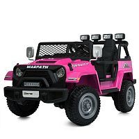 Фото анонса детский электромобиль m 6108 eblr-8(24v) bambi racer: двухместный, 24v 7a, 4x90w, кожа - розовый от интернет магазина Raspashonka.ua