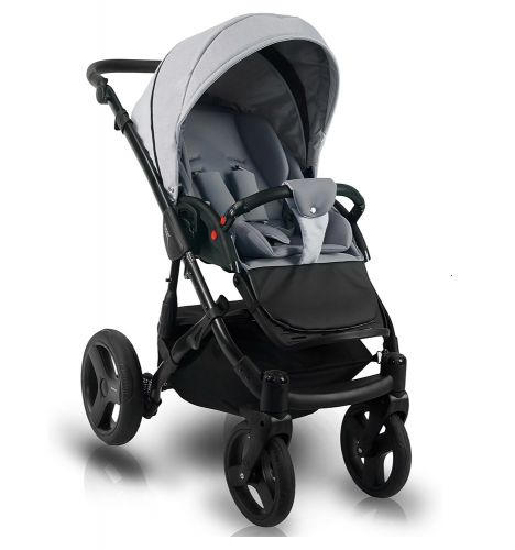 Картинка товара Детская коляска Bexa Light FL-1 622633: ЧЕРНАЯ (белые узоры) на Raspashonka.ua фото 4