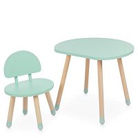 Фото анонса столик и стульчик m 4254 mushroom mint от интернет магазина Raspashonka.ua