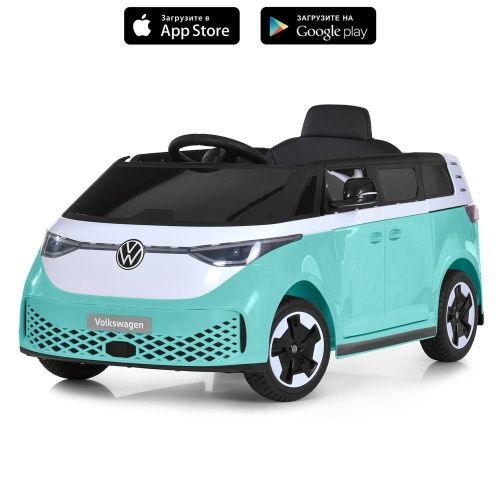 Дитячий електромобіль M 6281 EBLR-15 VOLKSWAGEN бірюзовий фото 2 Дитячий електромобіль M 6281 EBLR-15 VOLKSWAGEN бірюзовий фото 2