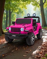 Детский электромобиль джип M 4176 EBLR-1 JEEP розовый