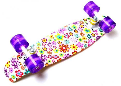 Картинка товара Penny Board 22" "Violet Flowers" - Светящиеся колёса! (1655323483) на Raspashonka.ua фото 6