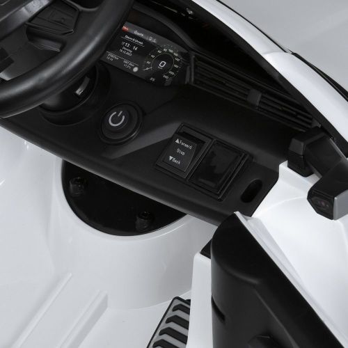 Детский электромобиль джип M 5899 EBLR-1 AUDI серый фото 11