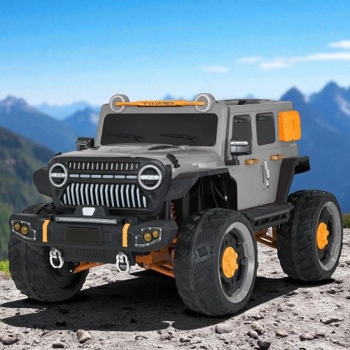 Детский электромобиль джип M 5831 EBLR-11 BAMBI RACER серый фото 2