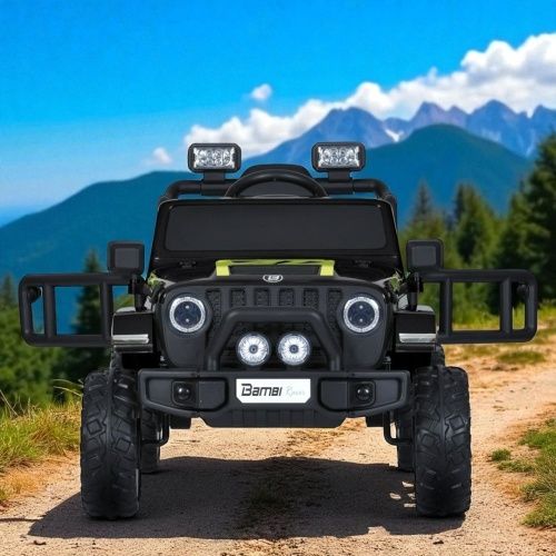 Детский электромобиль джип M 5103 EBLR-2 JEEP черный фото 5