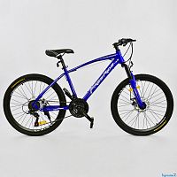 Фото анонса велосипед спортивный corso free ride 24"дюйма 0012 - 9057 (1) рама металлическая, 21 скорость, собран на 75%, blue-white от интернет магазина Raspashonka.ua