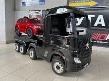детский электромобиль грузовик m 4208 eblr-2(2): 7 км/ч, 2.4g, 140w, eva, 2x12v7ah, эко-кожа-черный - Raspashonka.ua