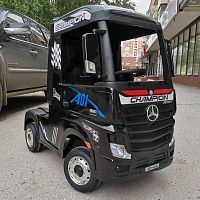 Фото анонса детский электромобиль грузовик mercedes actros m 4208 eblr-2: 12v 10a, 7 км/ч, eva, кожа, 2.4g - чёрный от интернет магазина Raspashonka.ua