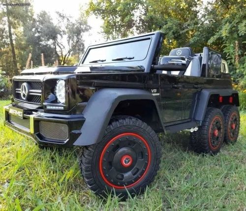 Картинка товару Дитячий шестиколісний електромобіль Mercedes G63 AMG PA.G63.CZ: 6х6, 140W, 8 км/год, EVA колеса, шкіра - ЧОРНИЙ на Raspashonka.ua фото 7 Картинка товару Дитячий шестиколісний електромобіль Mercedes G63 AMG PA.G63.CZ: 6х6, 140W, 8 км/год, EVA колеса, шкіра - ЧОРНИЙ на Raspashonka.ua фото 7