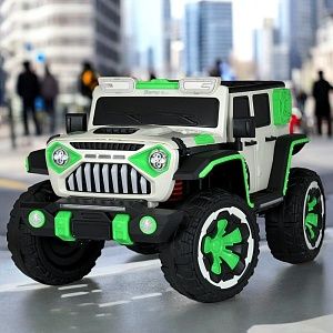 Детский электромобиль джип M 5845 EBLR-1 BAMBI RACER: 180W, 8 км/ч, 12V 12А - БЕЛЫЙ