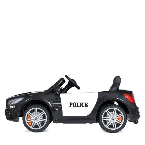 Картинка товара Детский электромобиль M 4866 EBLR-2-1 POLICE MERCEDES SL500 - ЧЕРНО-БЕЛЫЙ на Raspashonka.ua фото 7
