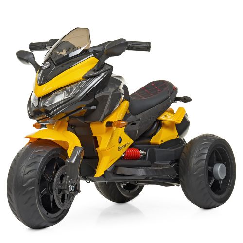 Картинка товара Детский мотоцикл Bambi M 4274 EL-6: 12V9A, 70W, EVA, кожа - ЖЁЛТЫЙ на Raspashonka.ua фото 3