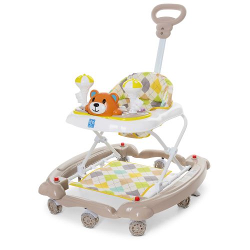 Картинка товара Детские ходунки Bambi "Мишка" M 3656A-S-2: родительская ручка - БЕЖЕВЫЙ на Raspashonka.ua фото 3
