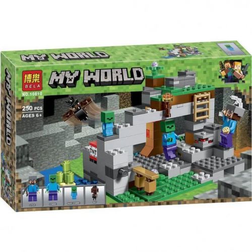 Картинка товара Конструктор BELA 10810 MINECRAFT МАЙНКРАФТ пещера зомби 250 деталей на Raspashonka.ua фото 2