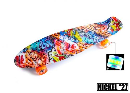Картинка товара Penny Board Nickel 27" "Graffity" - Светящиеся колёса! (1669939148) на Raspashonka.ua фото 2