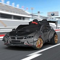 Детский электромобиль M 5820 EBLRS-11(24V) BMW серый металлик 