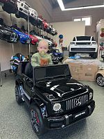 Фото анонса детский электромобиль mercedes amg g63 (bbh-0003) - черный от интернет магазина Raspashonka.ua