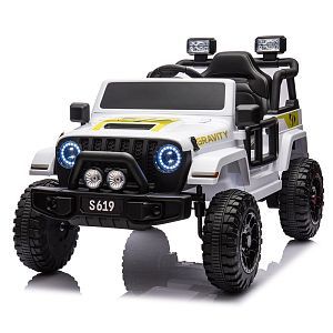 Детский электромобиль JEEP M 5103 EBLR-1, BAMBI RACER: 80W, 7 км/ч, 12V 7А - БЕЛЫЙ
