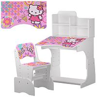 Фото анонса детская парта hello kitty w 2071-48-1 : белая от интернет магазина Raspashonka.ua