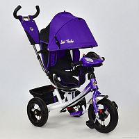 Фото детский 3-х колесный велосипед best trike 7700 в - 5450: надувные колеса, поворотное сиденье, фара - сиреневый - Raspashonka.ua