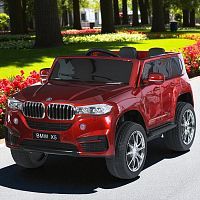 Детский электромобиль джип M 6139 EBLRS-3 BMW X5 BMW бордовый