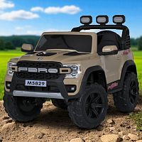 Детский электромобиль джип M 5829 EBLR-13 JEEP бежевый