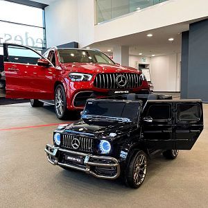 Детский электромобиль Mercedes G63 AMG: M 4259 EBLR-2: 2х местный, 8км/ч, 180W, 4x4, USB/SD - ЧЕРНЫЙ